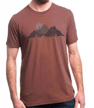 NEW BLACK LANTERN camp & topo t-shirt in brown